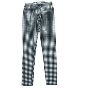 Old Navy Gingham Leggings Womens S Black White Plaid Preppy Picnic Coquette